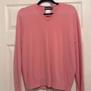 POLO Ralph Lauren Women’s Wool Sweater V-Neck Pink Size Medium